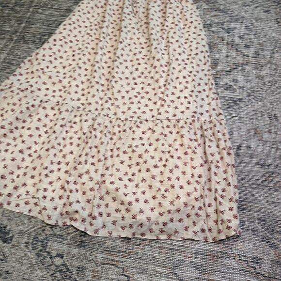 Neuflora Brookfield Dress Puff Sleeve Smocked Bodice Floral Midi | Size S - Picture 2 of 11